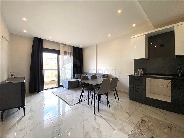 Furnished 1+1 Apartment in Oba Alanya with Hotel Facilities