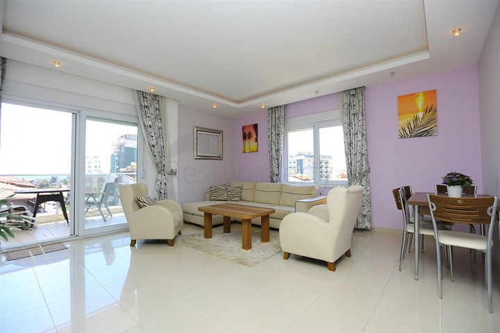 Furnished 3+1 Penthouse Near the Sea in Oba Alanya