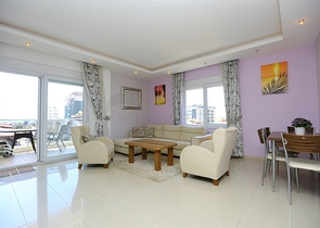 Furnished 3+1 Penthouse Near the Sea in Oba Alanya