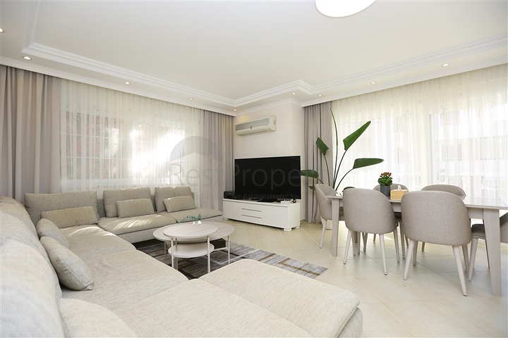 Furnished 2+1 Apartment Near Center of Alanya, 300 m