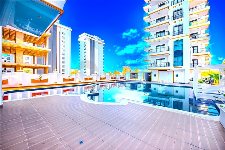 Sea View 2+1 Penthouse in Mahmutlar Alanya, New Complex