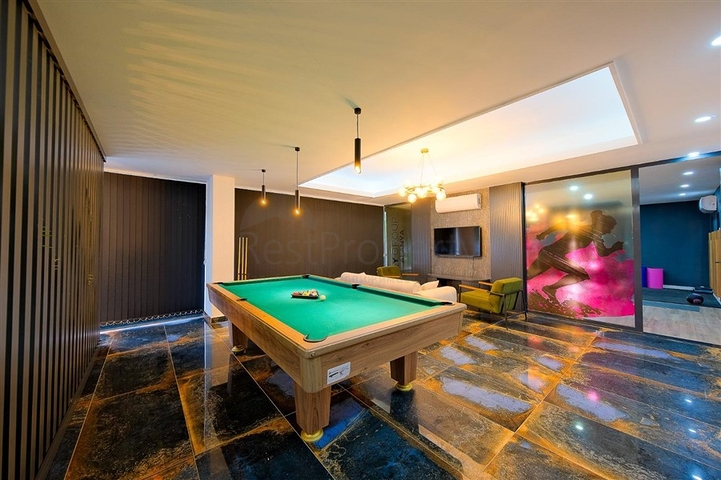 Furnished 1+1 Apartment in Oba Alanya, Modern Complex