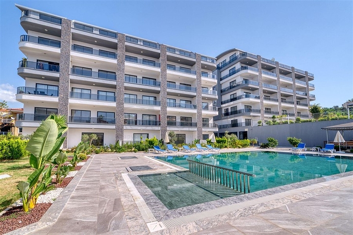 New 1+1 Apartment in Kargicak Alanya with Pool & Spa
