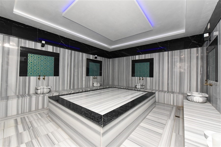 Furnished 1+1 Seafront Apartment in Kestel Alanya