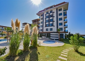 Furnished 1+1 Seafront Apartment in Kestel Alanya