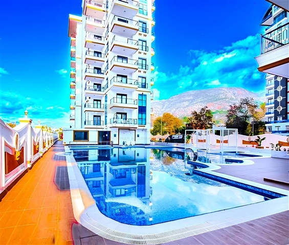 Furnished 1+1 Apartment in Mahmutlar Alanya, New Complex