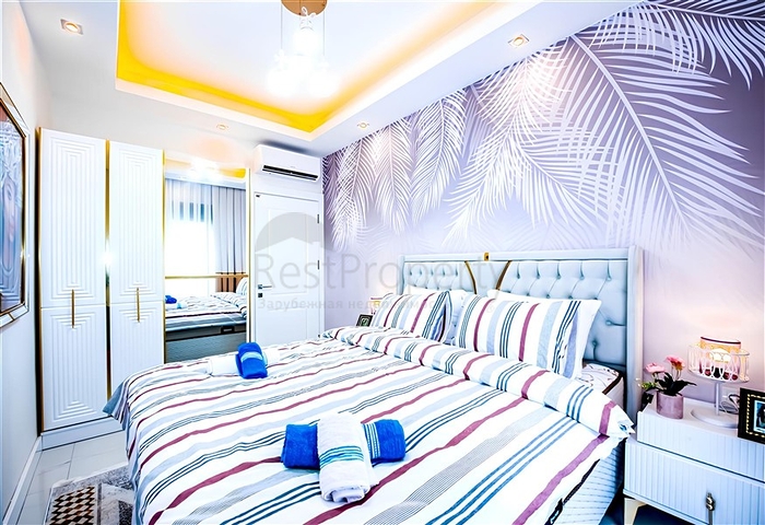 Furnished 1+1 Apartment in Mahmutlar Alanya, New Complex