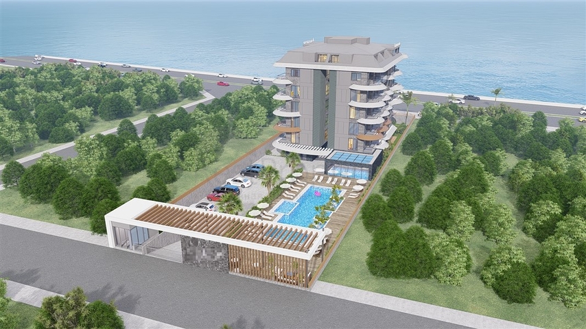 Residential complex by the sea in Kestel: comfort, nature and developed infrastructure just a step away from the sea