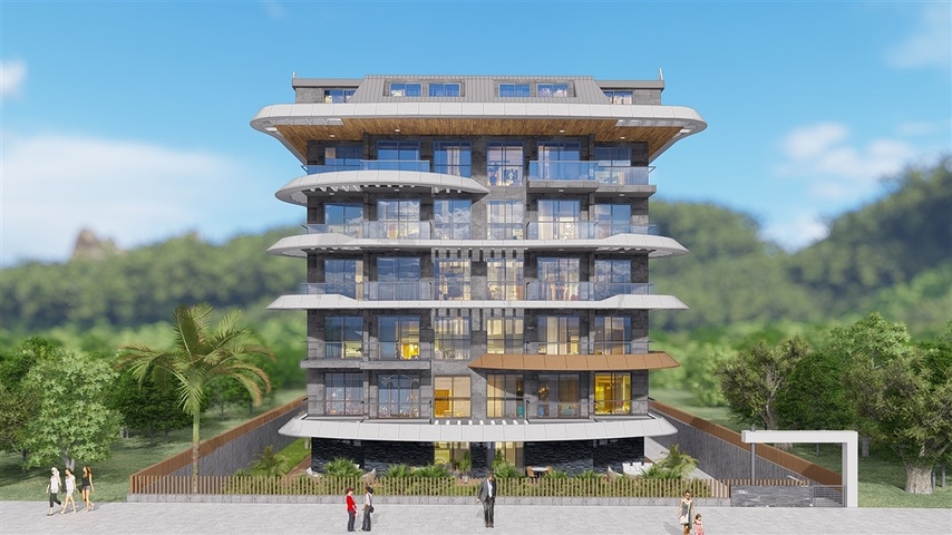 Residential complex by the sea in Kestel: comfort, nature and developed infrastructure just a step away from the sea