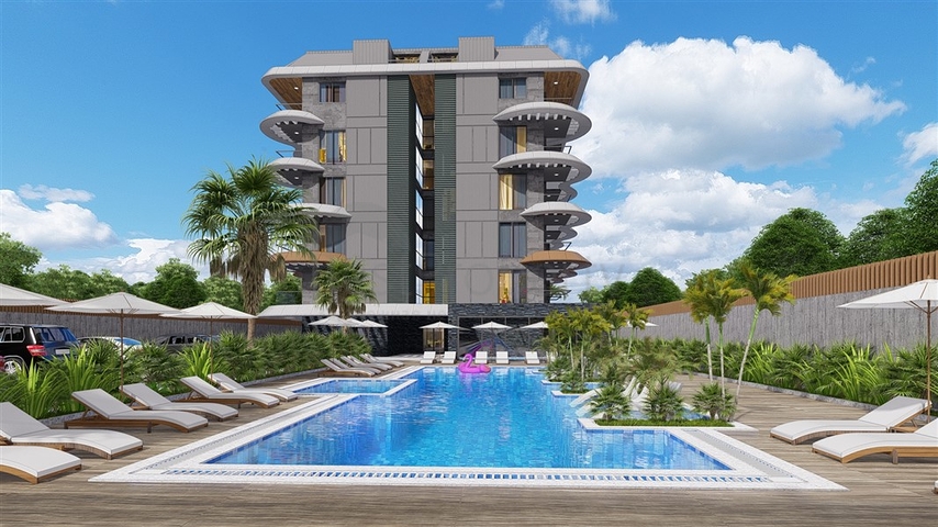 Residential complex by the sea in Kestel: comfort, nature and developed infrastructure just a step away from the sea