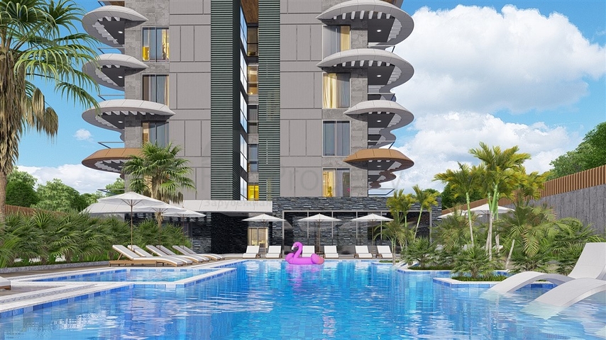 Residential complex by the sea in Kestel: comfort, nature and developed infrastructure just a step away from the sea