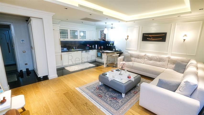 Apartment 2+1 in a hotel complex 5 minutes from the sea