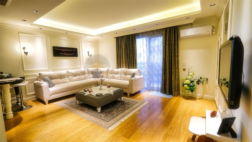 Apartment 2+1 in a hotel complex 5 minutes from the sea