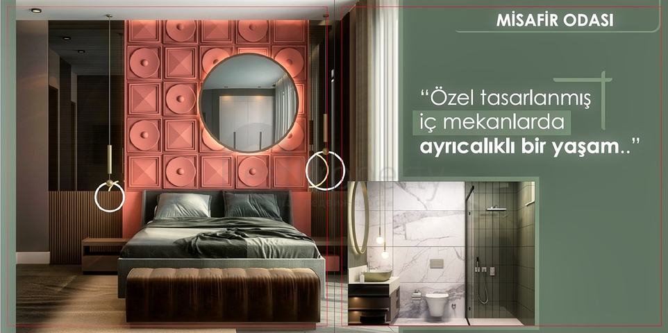 New investment project, villas in Konyaalti area