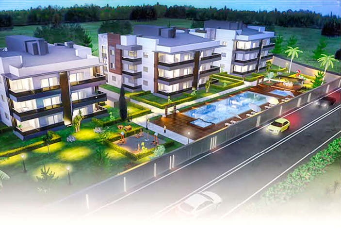 New complex with 3 + 1,4 + 1 apartments in the Dosemealti area
