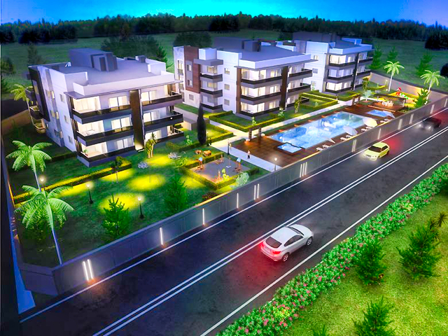 New complex with 3 + 1,4 + 1 apartments in the Dosemealti area