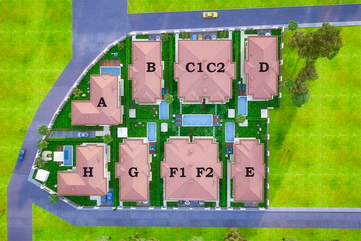 Complex with villas in Dosemealti area - Antalya