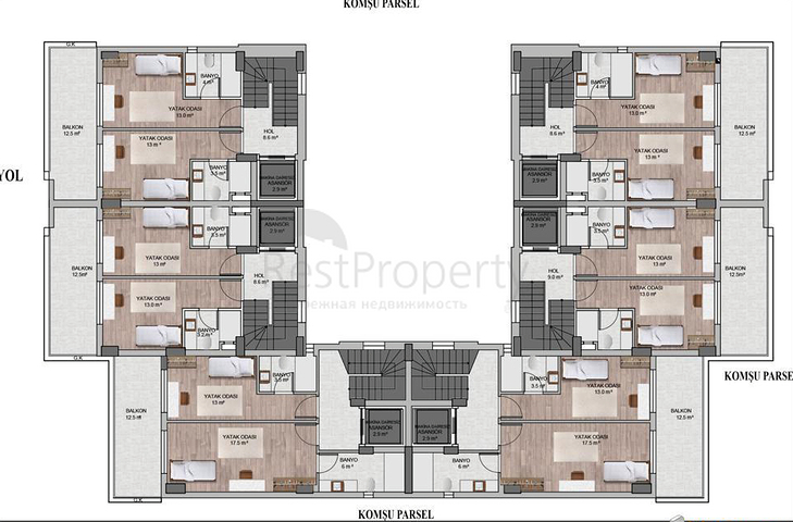 Investment project, villas in Molla Yusuf area - Konyaalti