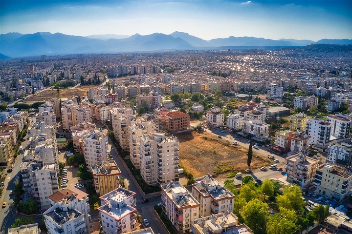 New complex building in Antalya city center