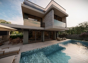 5+1 villa in Kalkan Fethiye neighborhood