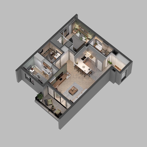 Investment project in Altintash microdistrict - Antalya