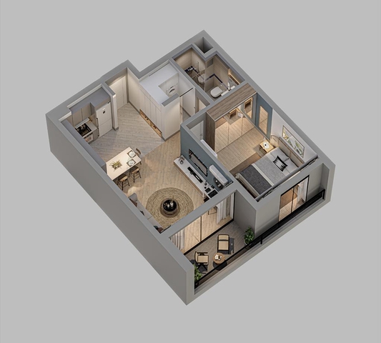 Investment project in Altintash microdistrict - Antalya