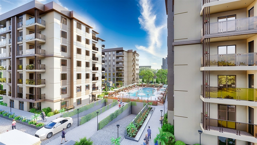 Apartments 1 + 1, 2 + 1, 3 + 1 in Kepez area - Antalya