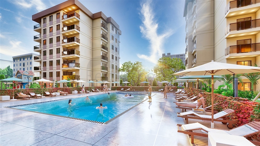 Apartments 1 + 1, 2 + 1, 3 + 1 in Kepez area - Antalya