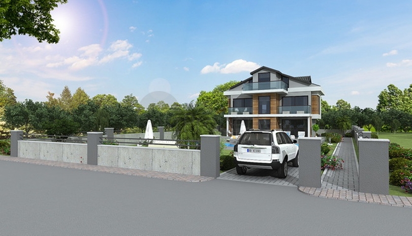 Detached villa 4+1 in a project under construction, Fethiye district 
