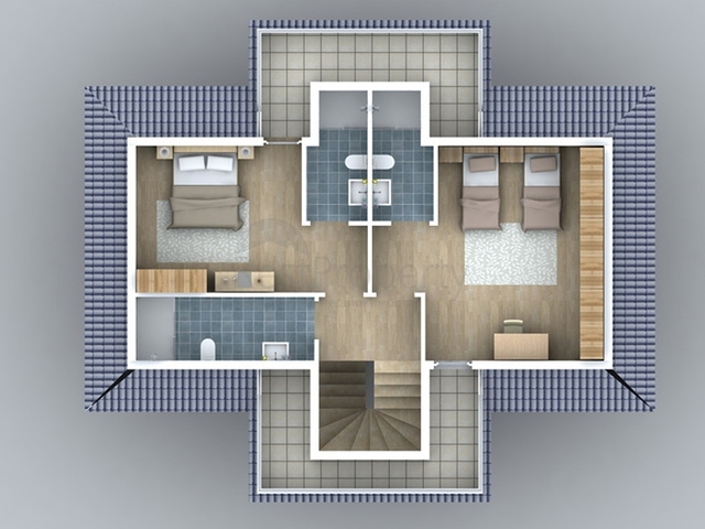 Detached villa 4+1 in a project under construction, Fethiye district 