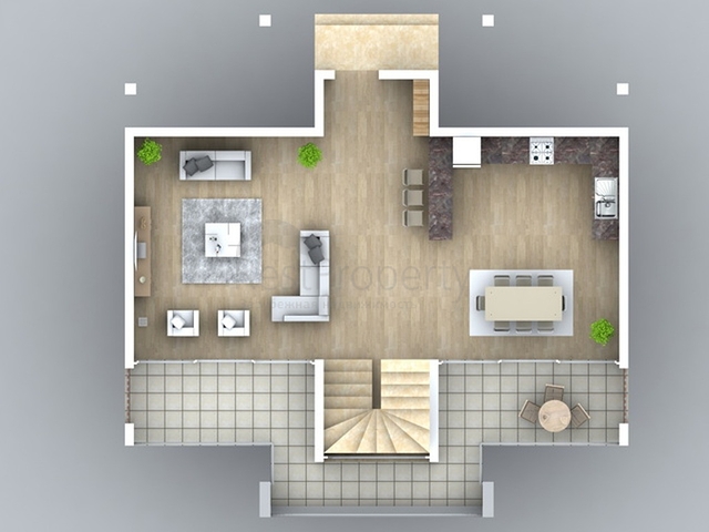 Detached villa 4+1 in a project under construction, Fethiye district 