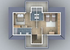 Detached villa 4+1 in a project under construction, Fethiye district 