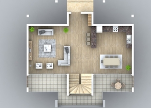 Detached villa 4+1 in a project under construction, Fethiye district 