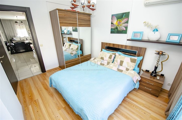 3 + 1 apartment with furniture in a complex in Hurme Konyaalti Antalya