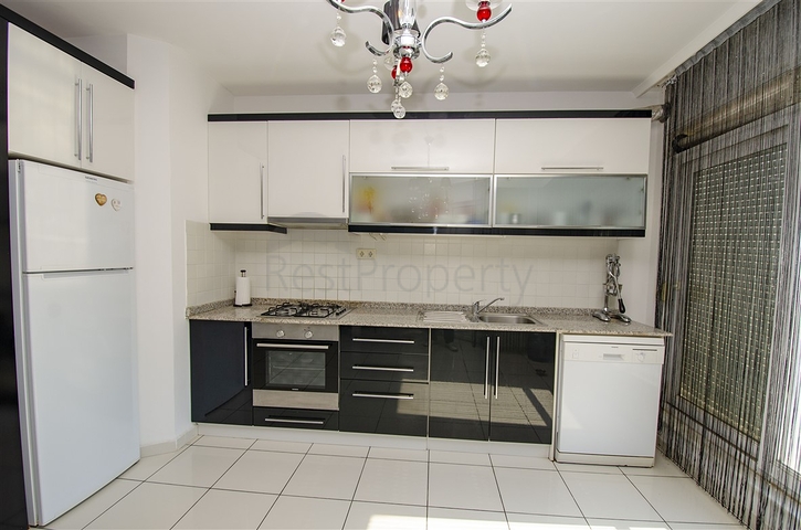 3 + 1 apartment with furniture in a complex in Hurme Konyaalti Antalya