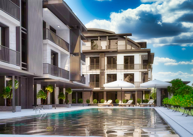 Apartments 1 + 1, 2 + 1.3 + 1.4 + 1 in a cozy complex in Lara district - Antalya Apartments 1 + 1, 2 + 1.3 + 1.4 + 1 in a cozy complex in Lara district - Antalya