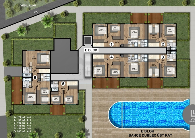New residential complex with rich infrastructure in the Lara area