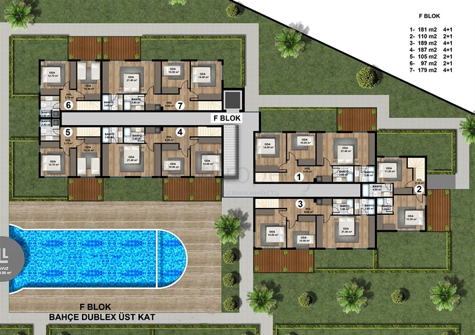 New residential complex with rich infrastructure in the Lara area