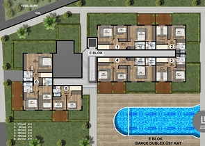 New residential complex with rich infrastructure in the Lara area