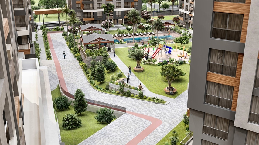 Apartments 3 + 1 in a new complex from the developer Kepez / Antalya