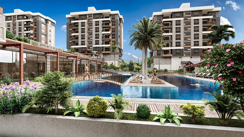 Apartments 3 + 1 in a new complex from the developer Kepez / Antalya