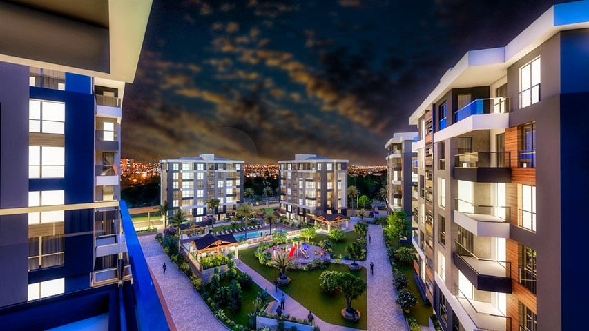 Apartments 3 + 1 in a new complex from the developer Kepez / Antalya