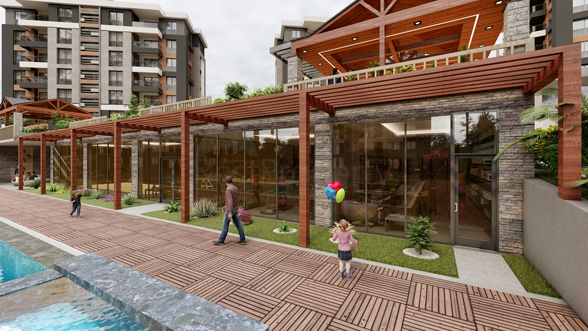 Apartments 3 + 1 in a new complex from the developer Kepez / Antalya