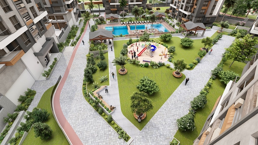 Apartments 3 + 1 in a new complex from the developer Kepez / Antalya
