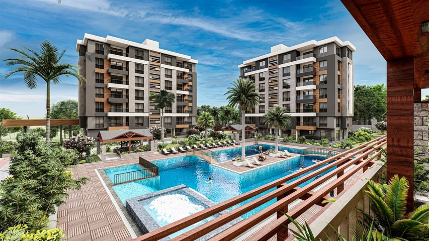 Apartments 3 + 1 in a new complex from the developer Kepez / Antalya