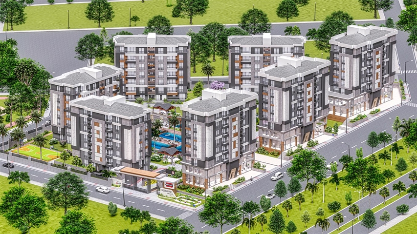 Apartments 3 + 1 in a new complex from the developer Kepez / Antalya