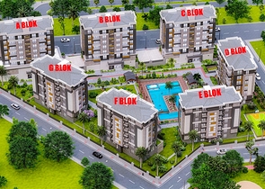 Apartments 3 + 1 in a new complex from the developer Kepez / Antalya