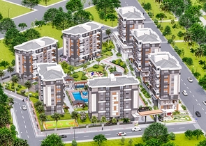 Apartments 3 + 1 in a new complex from the developer Kepez / Antalya