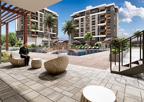 Apartments 3 + 1 in a new complex from the developer Kepez / Antalya