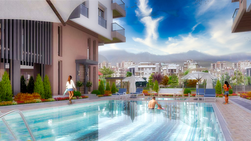 Apartments 3 + 1 in Kepez area - Antalya